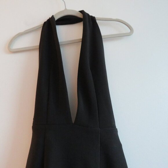 SOLACE LONDON Elora Mini Dress in Black Evening Minimalist Cocktail - Size US 4 - Picture 4 of 13